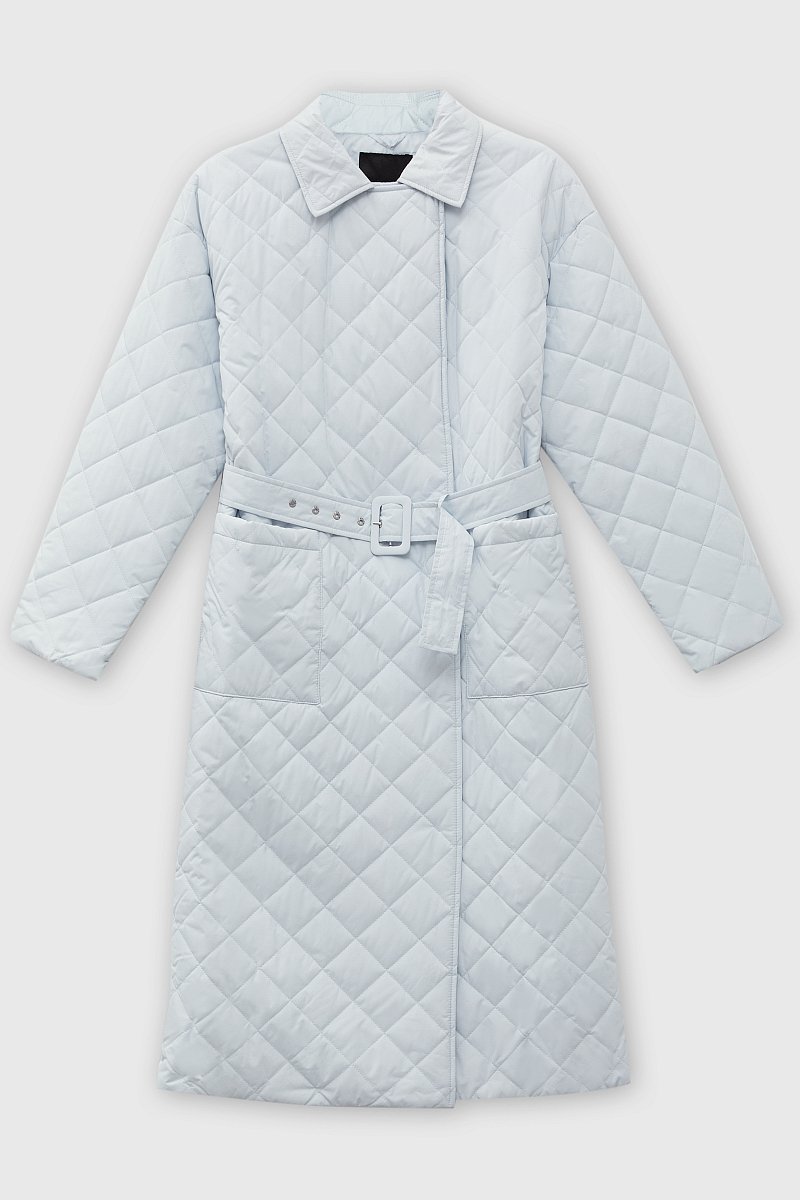 Утепленное пальто с поясом, Модель FAC11015, Фото №7