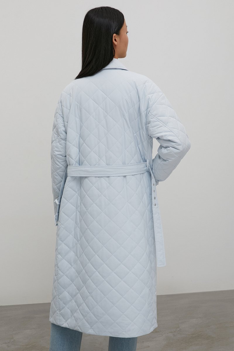 Утепленное пальто с поясом, Модель FAC11015, Фото №5