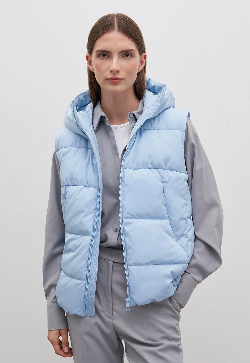 Утепленный жилет с капюшоном, Модель FAC13011, Фото №1