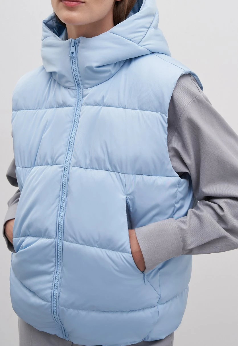 Утепленный жилет с капюшоном, Модель FAC13011, Фото №3