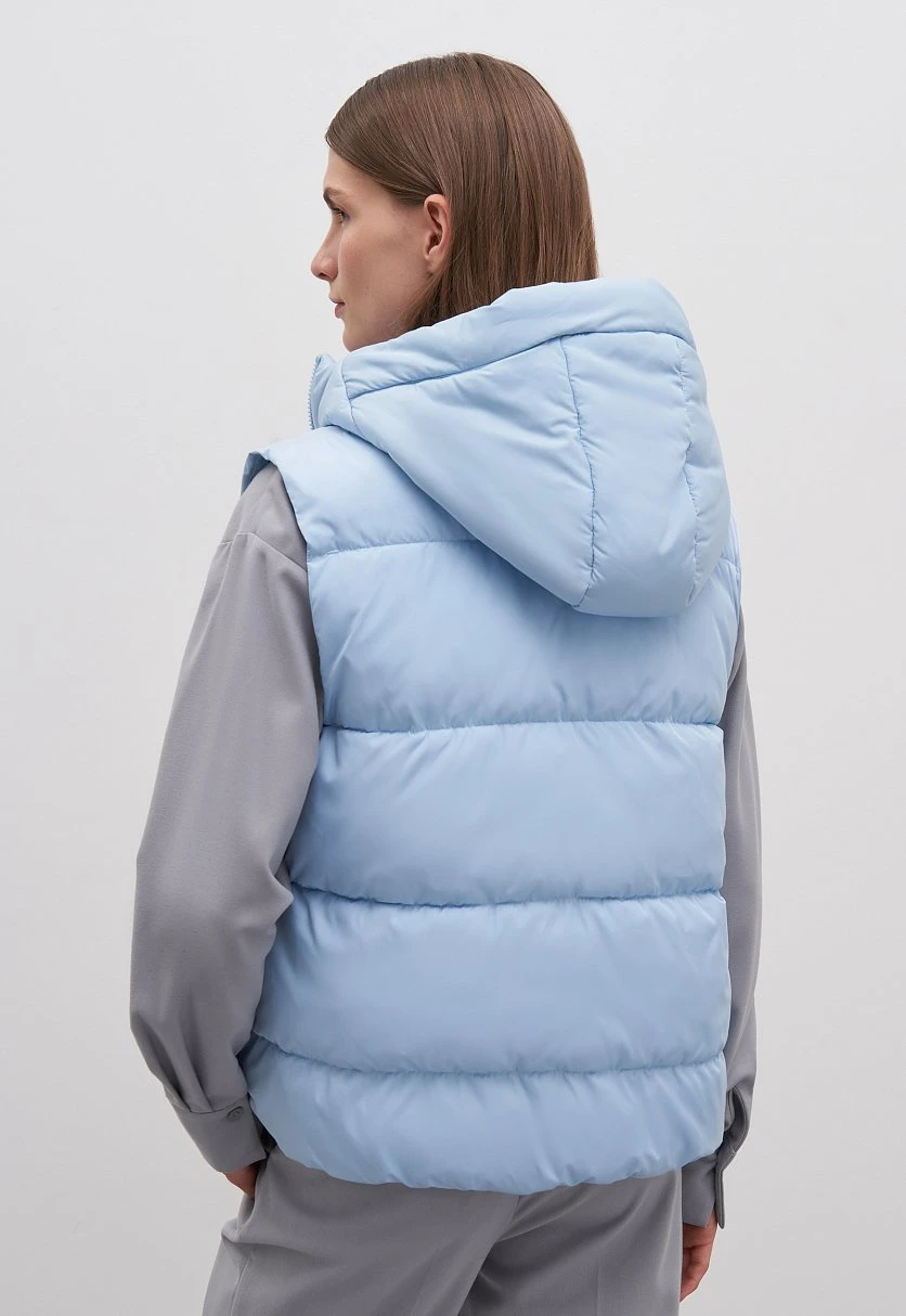 Утепленный жилет с капюшоном, Модель FAC13011, Фото №5