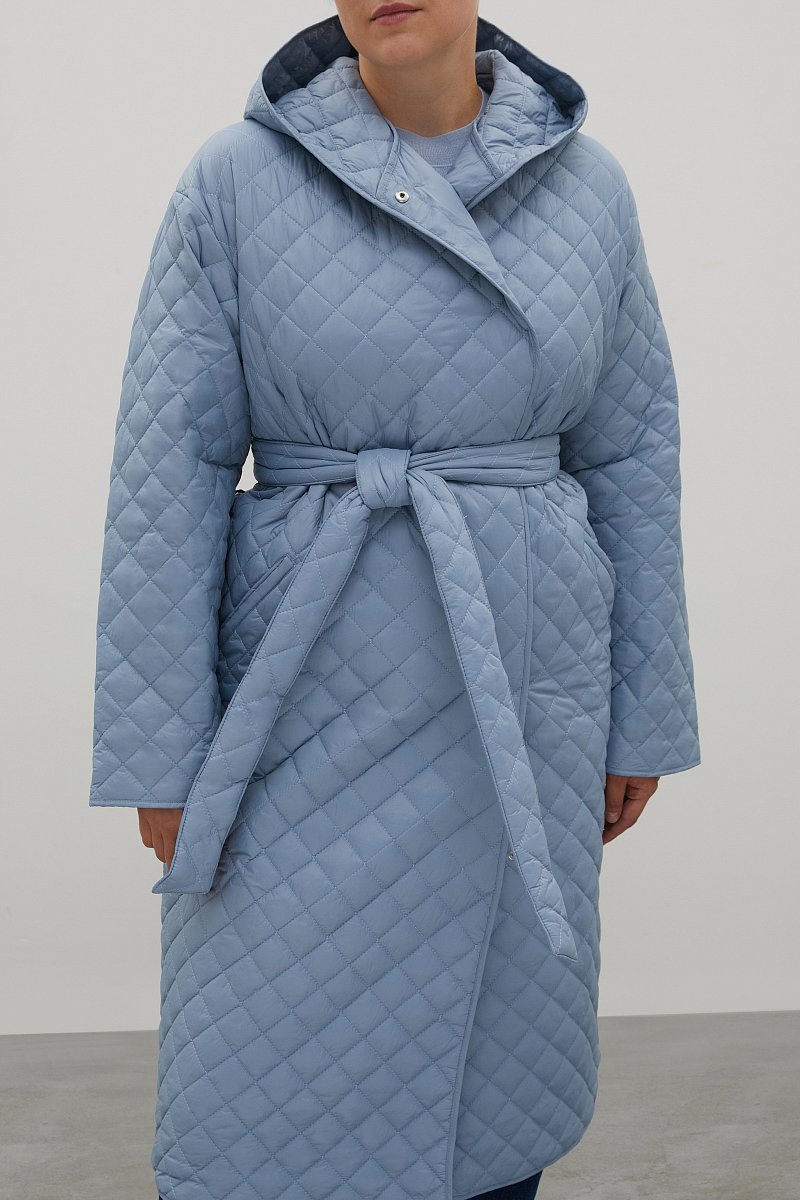 Стеганое утепленное пальто, Модель FAC11095B, Фото №3