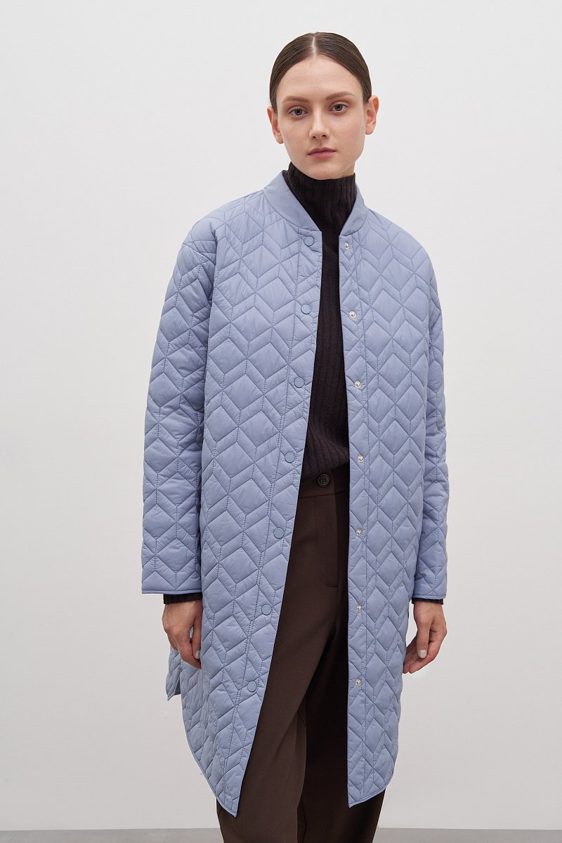 Стеганое утепленное пальто, Модель FAC12037, Фото №1