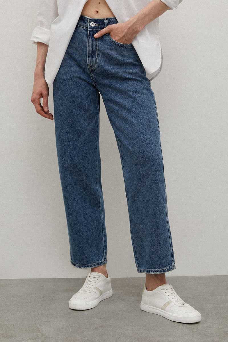 Укороченные джинсы straight fit, Модель FAC15005, Фото №3
