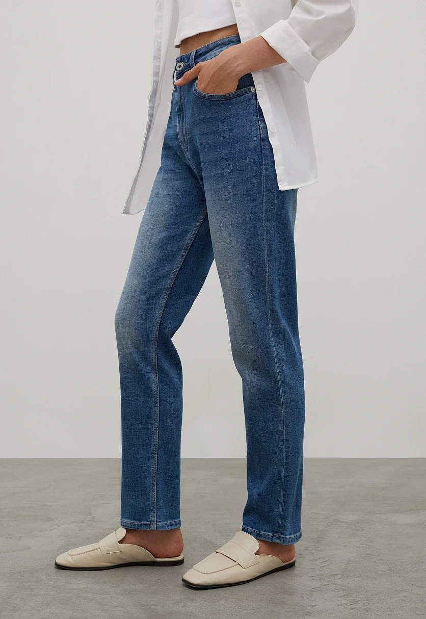 Джинсы straight fit женские, Модель FAC15002, Фото №5