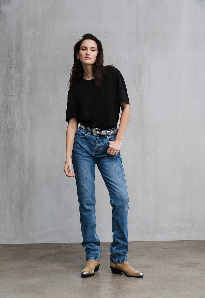Джинсы straight fit женские, Модель FAC15011, Фото №1