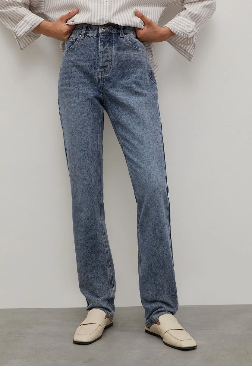 Джинсы straight fit женские, Модель FAC15011, Фото №3