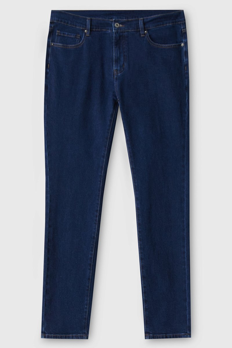 Черные джинсы slim fit с эластаном, Модель FAC25004, Фото №8