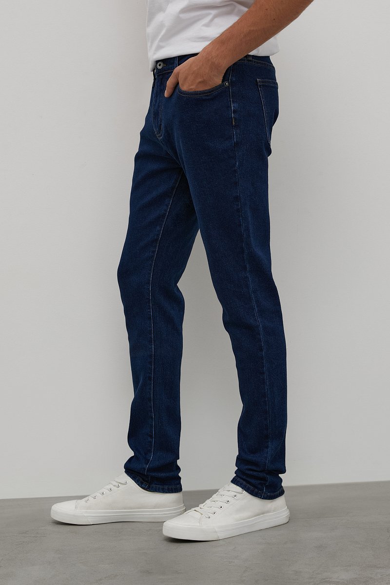 Черные джинсы slim fit с эластаном, Модель FAC25004, Фото №5