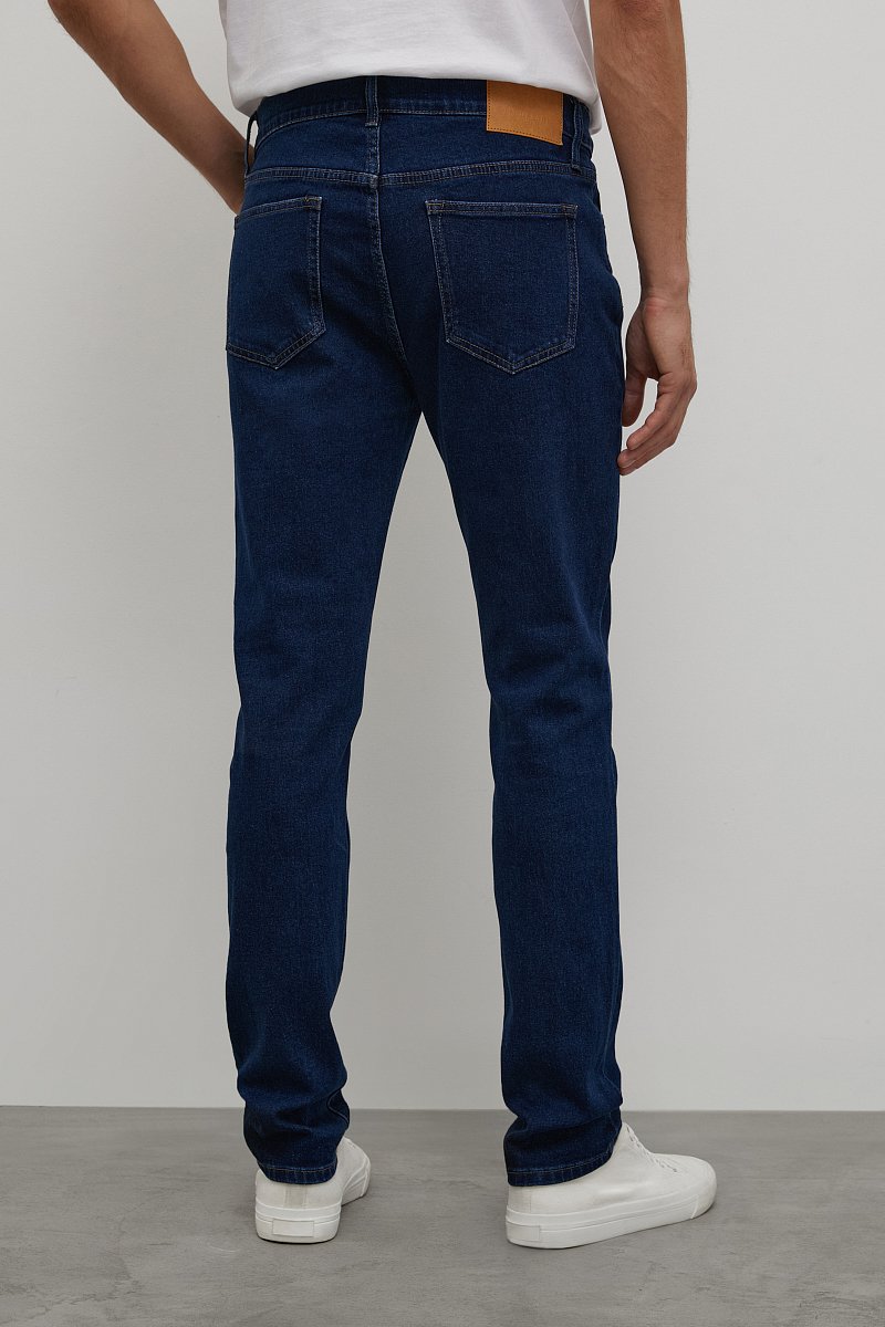 Черные джинсы slim fit с эластаном, Модель FAC25004, Фото №6