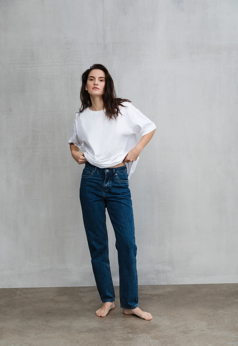 Джинсы straight fit женские, Модель FAC15011, Фото №2