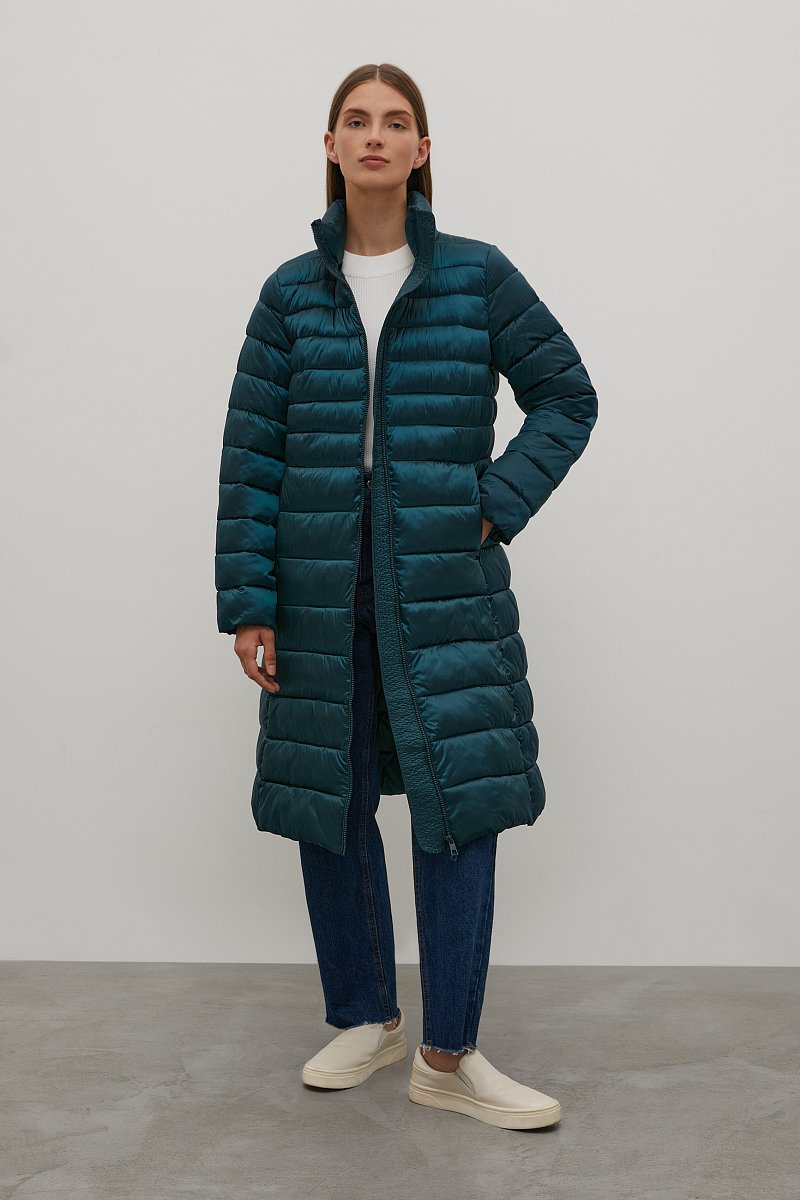 Утепленное пальто с капюшоном, Модель FAC11003, Фото №2