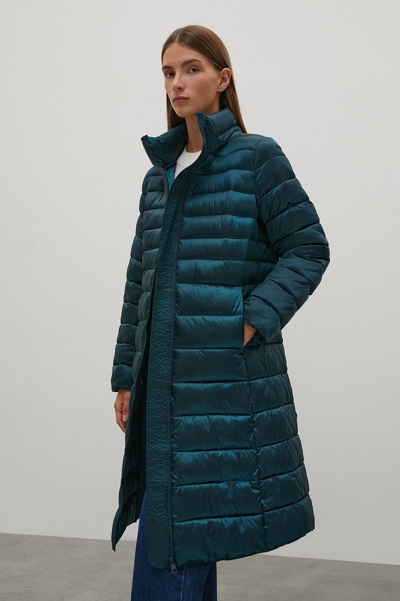 Утепленное пальто с капюшоном, Модель FAC11003, Фото №4