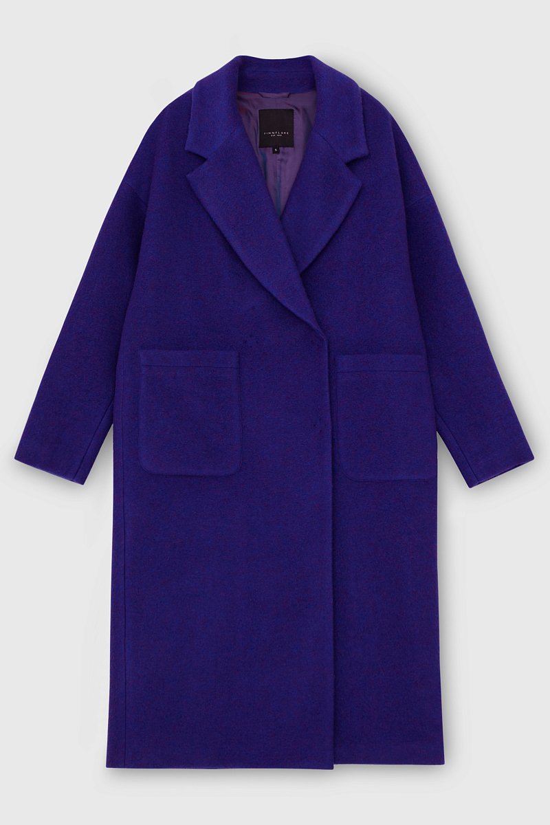 Пальто свободного кроя из шерсти, Модель FAC51042-2, Фото №8