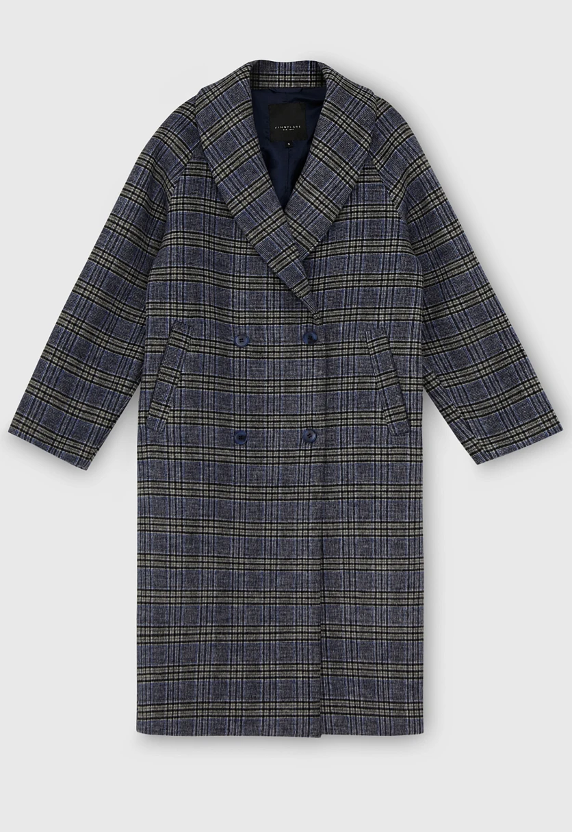 Пальто свободного кроя в клетку, Модель FAC51031-3, Фото №8