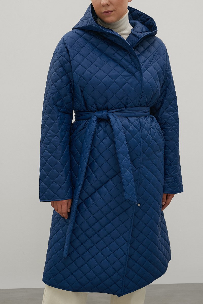 Стеганое утепленное пальто, Модель FAC11095B, Фото №3