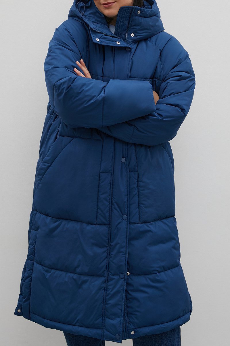 Утепленное пальто с капюшоном, Модель FAC12013B, Фото №3