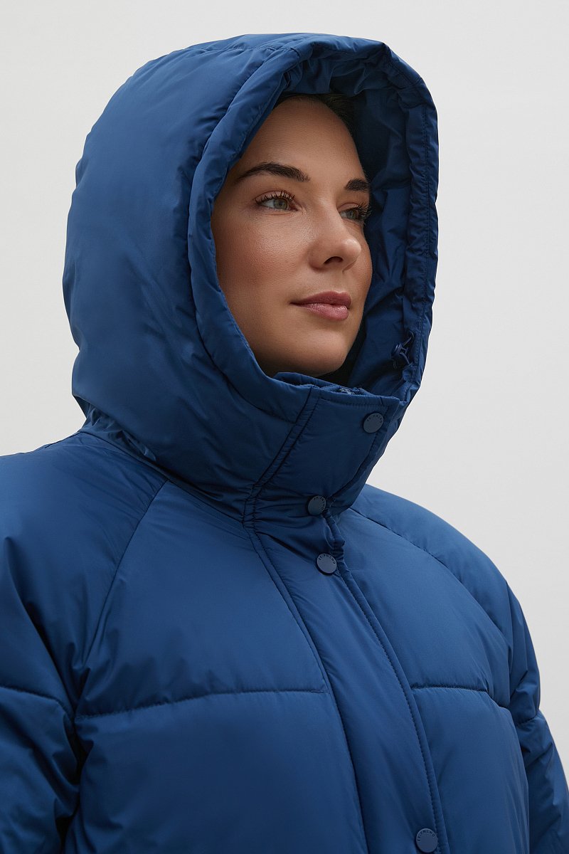 Утепленное пальто с капюшоном, Модель FAC12013, Фото №8