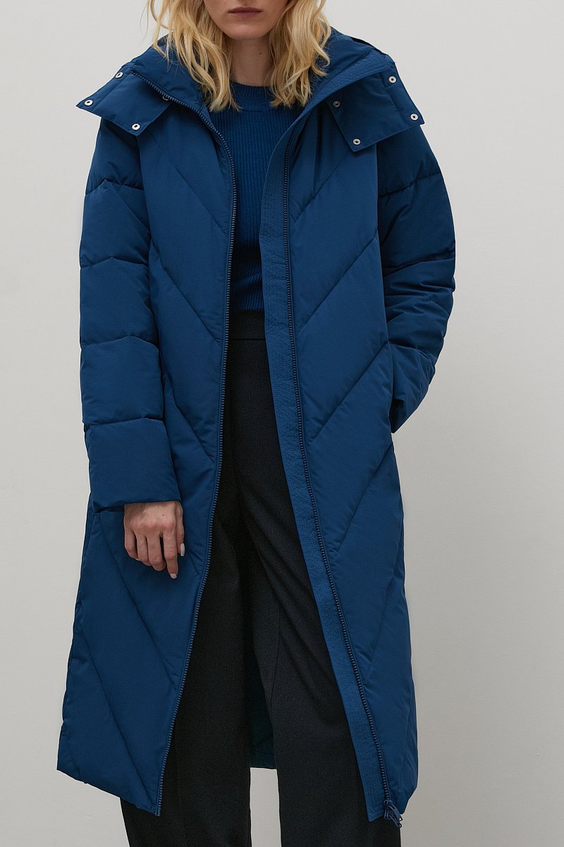 Утепленное пальто с капюшоном, Модель FAC12057, Фото №3