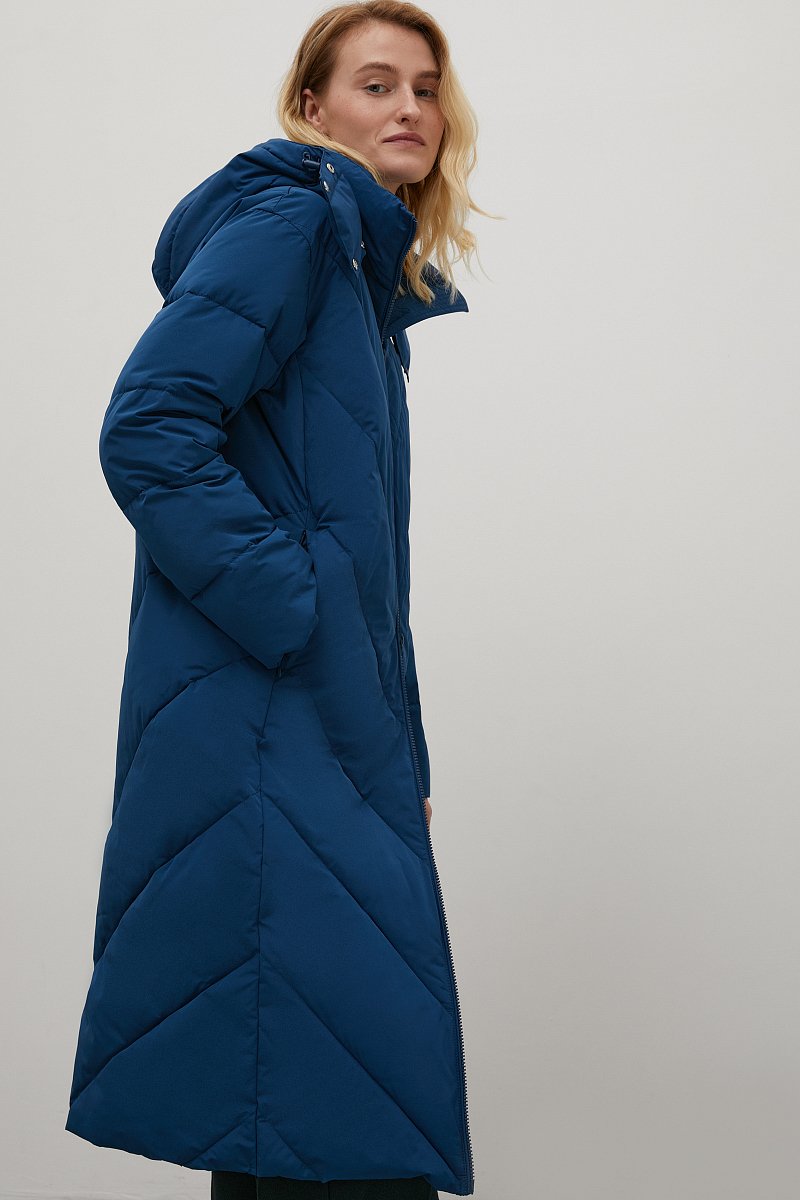 Утепленное пальто с капюшоном, Модель FAC12057, Фото №4