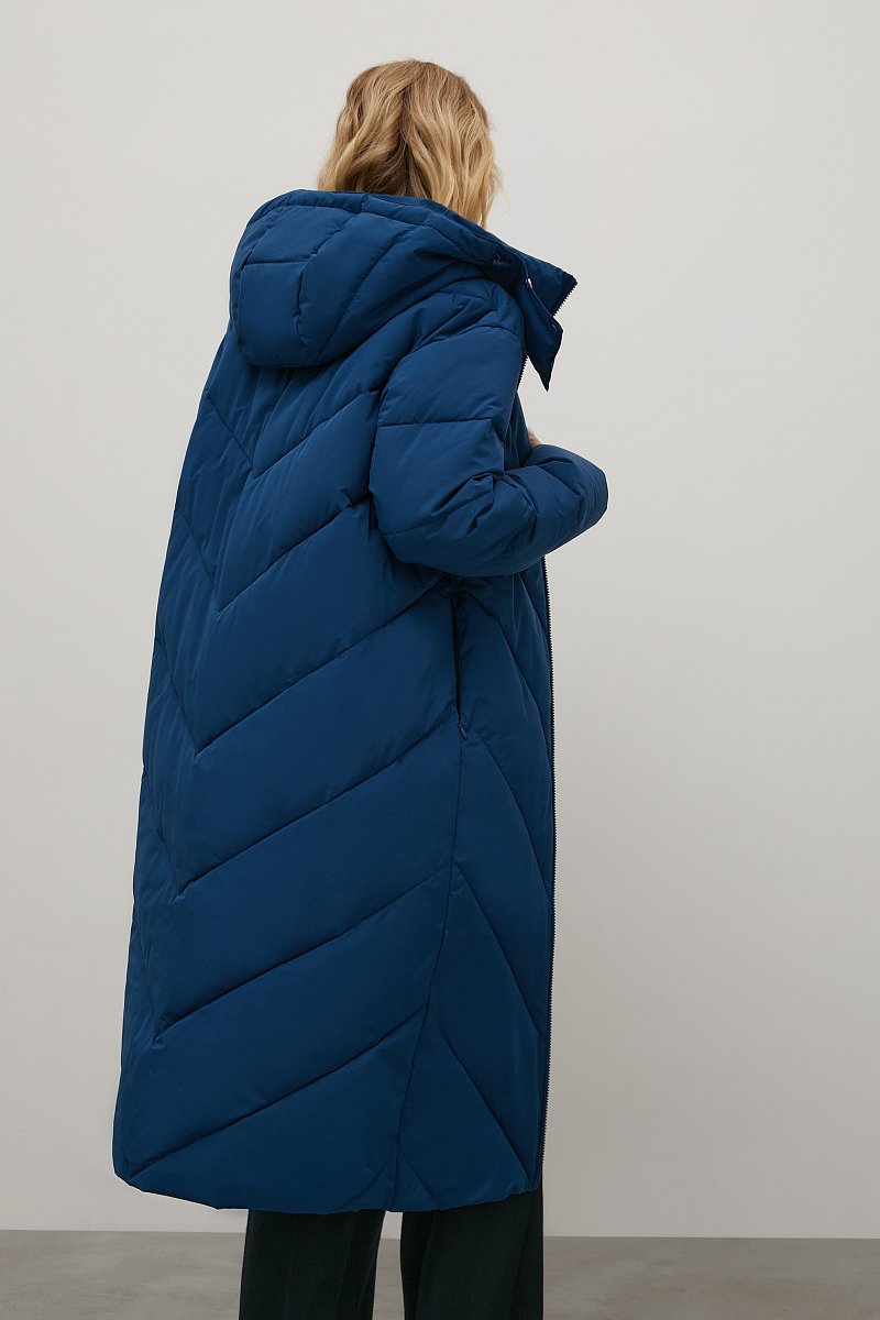 Утепленное пальто с капюшоном, Модель FAC12057, Фото №5