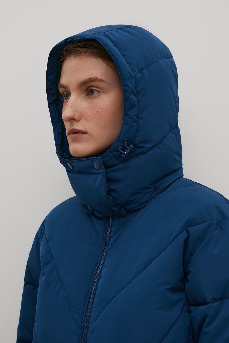 Утепленное пальто с капюшоном, Модель FAC12057, Фото №6
