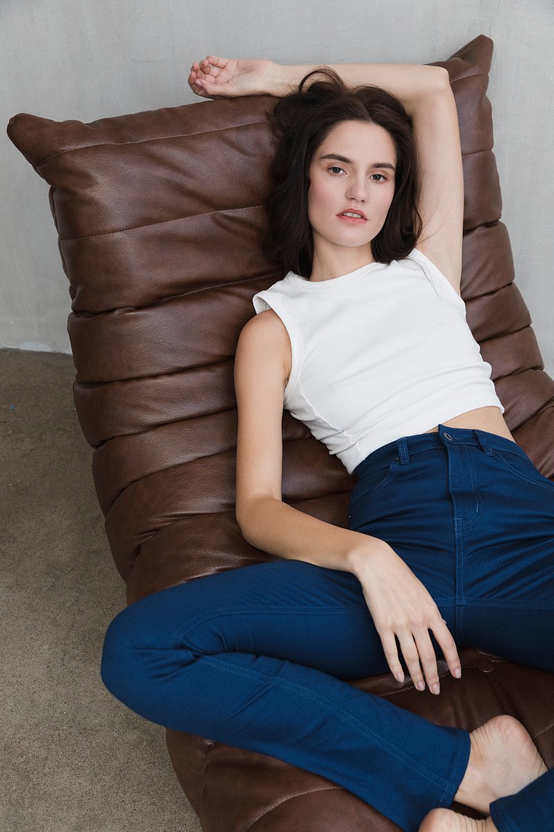 Джинсы slim fit с эластаном, Модель FAC15008, Фото №1