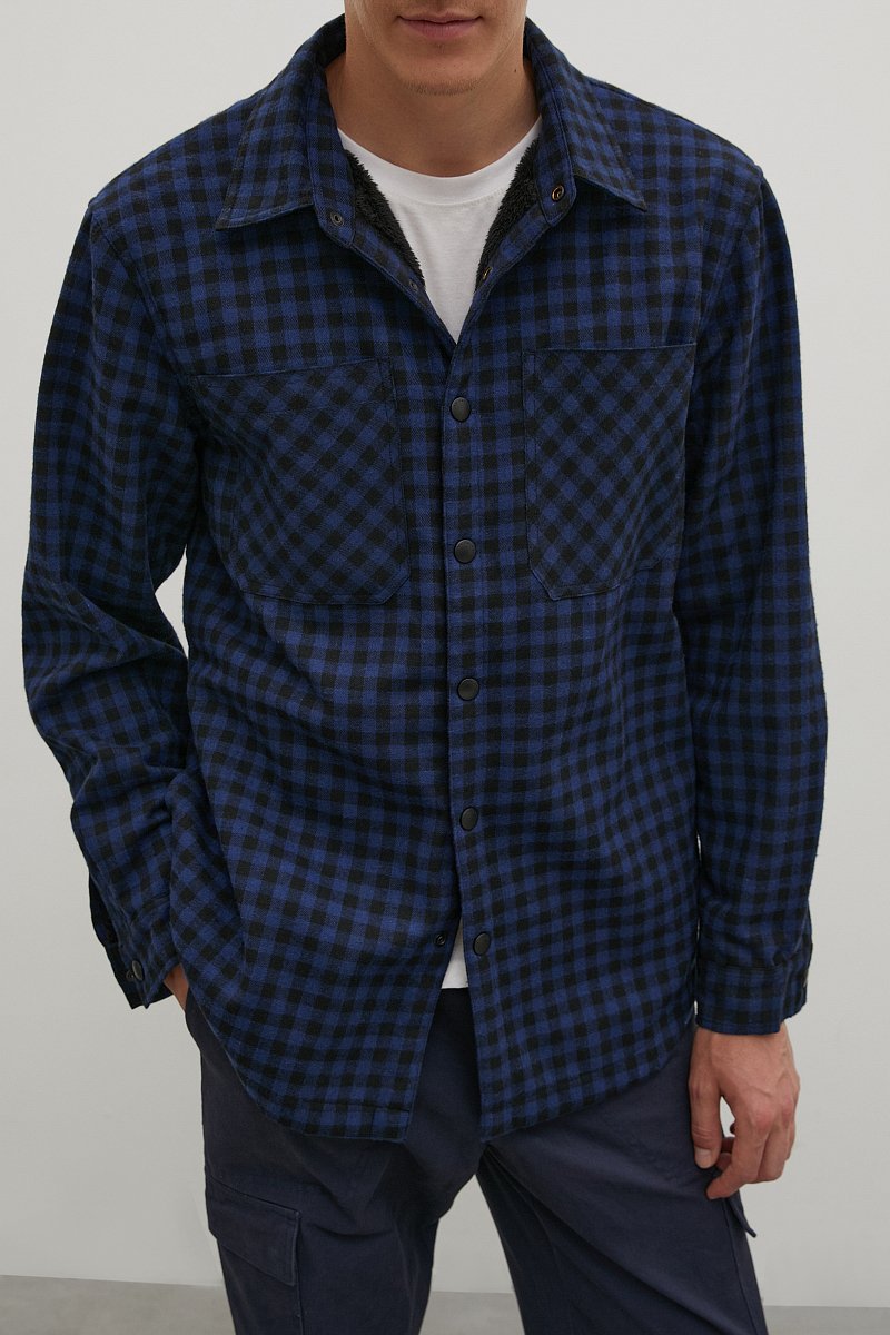 Утепленная рубашка с карманами, Модель FAC22029, Фото №3