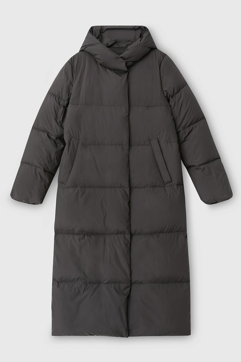 Пуховое пальто с капюшоном, Модель FAC110102, Фото №9