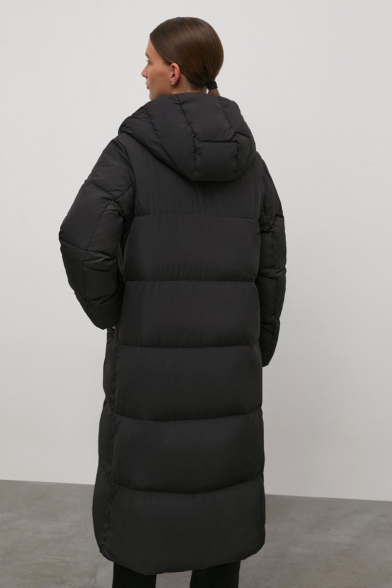 Пуховое пальто с капюшоном, Модель FAC110102, Фото №5