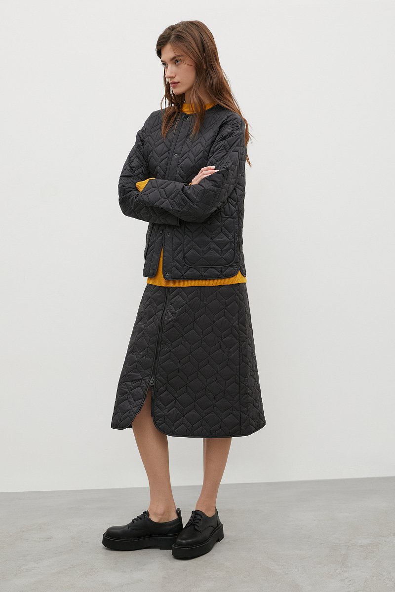 Стеганая юбка А-силуэта, Модель FAC110120, Фото №1