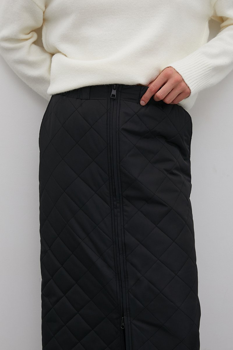 Стеганая юбка макси, Модель FAC11017, Фото №3