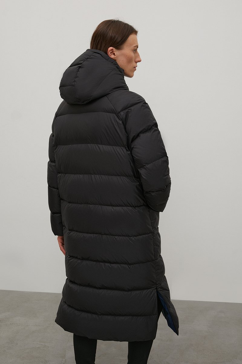 Пуховое пальто с капюшоном, Модель FAC12009, Фото №5