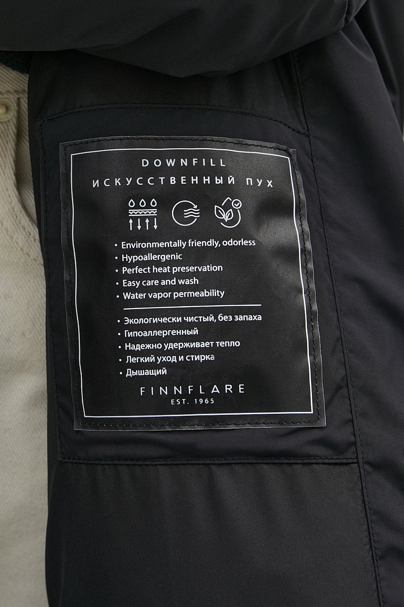 Утепленное пальто с капюшоном, Модель FAC12013, Фото №7