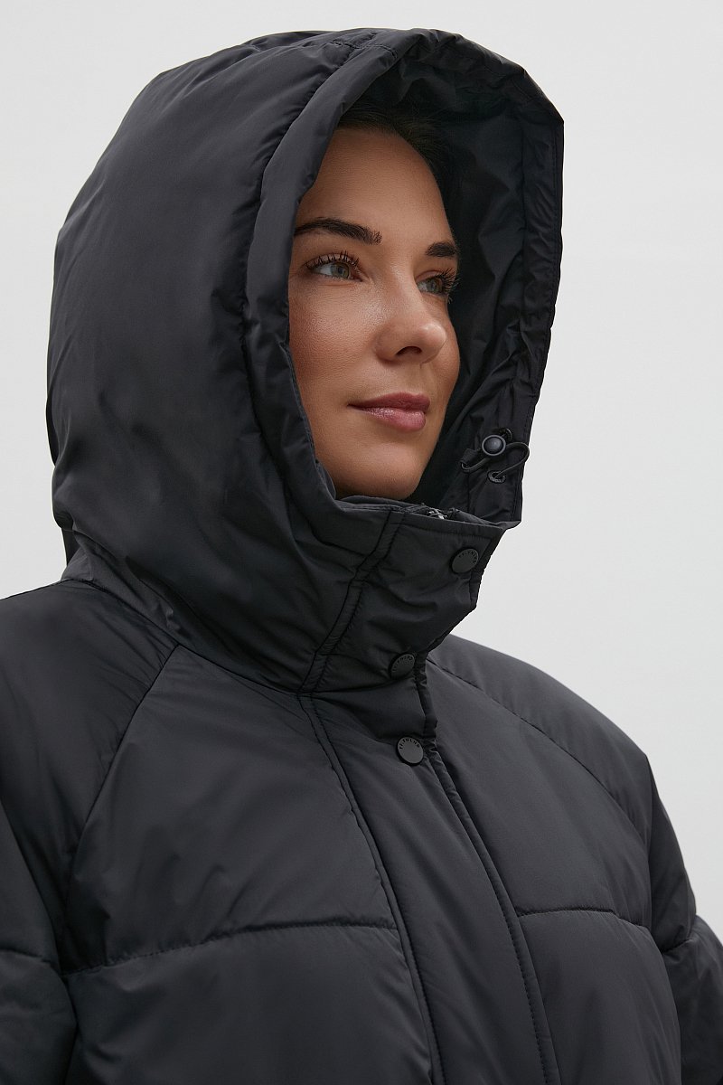 Утепленное пальто с капюшоном, Модель FAC12013B, Фото №8