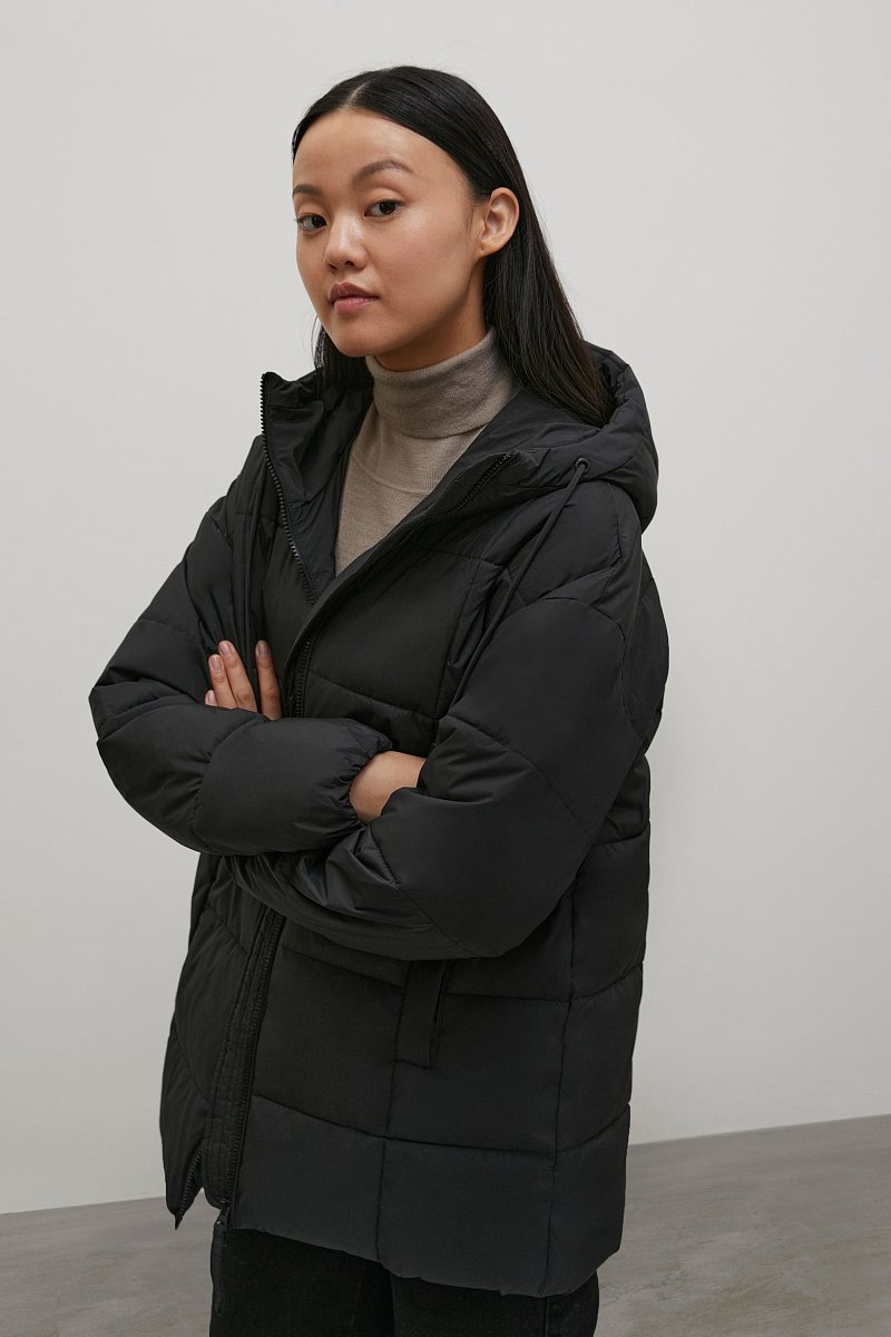 Утепленная куртка с капюшоном, Модель FAC12014, Фото №4