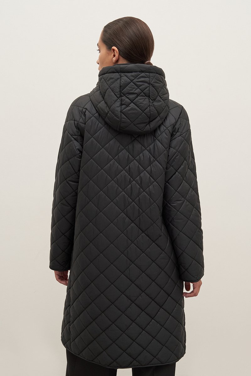 Стеганое утепленное пальто, Модель FAC12027, Фото №5