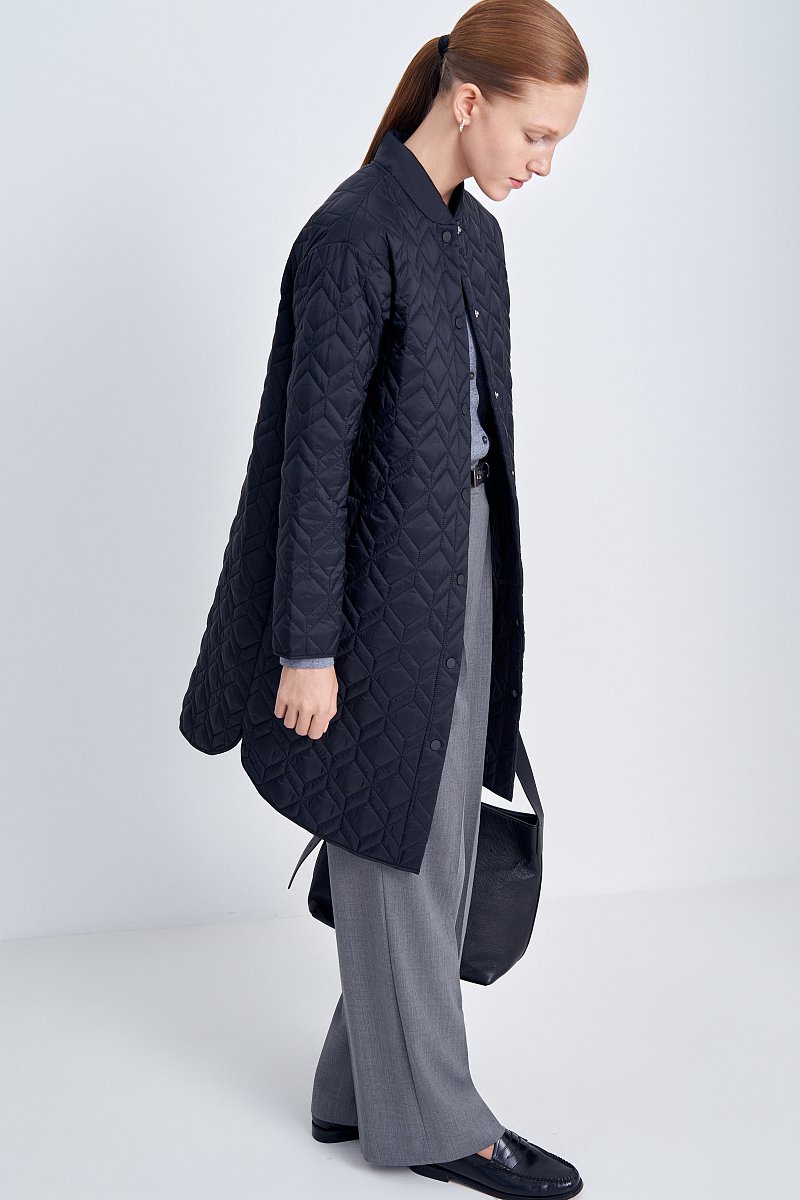 Стеганое утепленное пальто, Модель FAC12037, Фото №4
