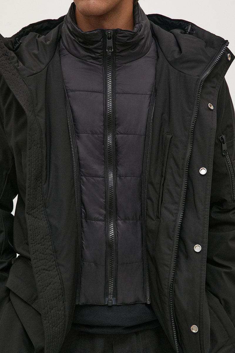 Утепленное пальто с капюшоном, Модель FAC21002, Фото №5