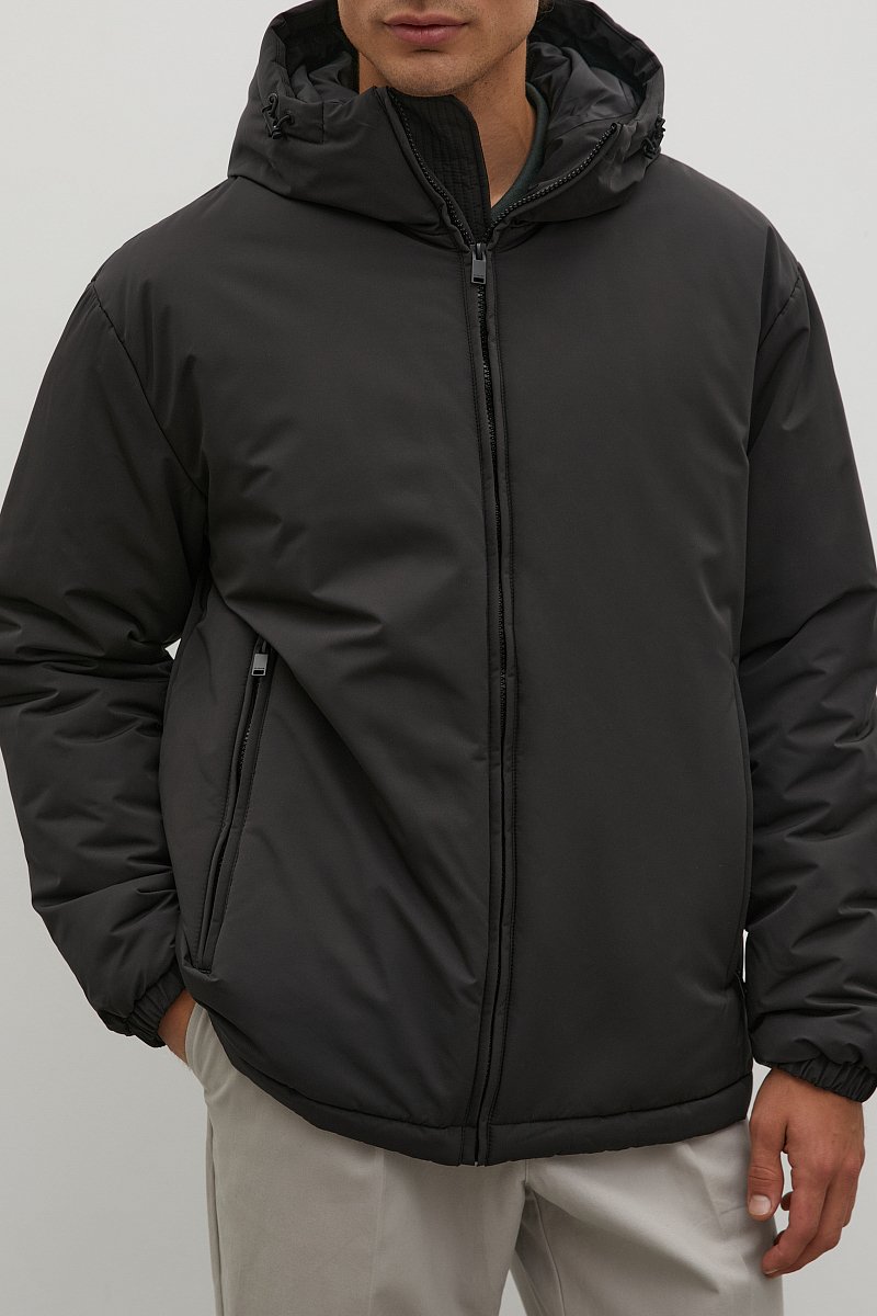 Утепленная куртка с капюшоном, Модель FAC21006, Фото №3