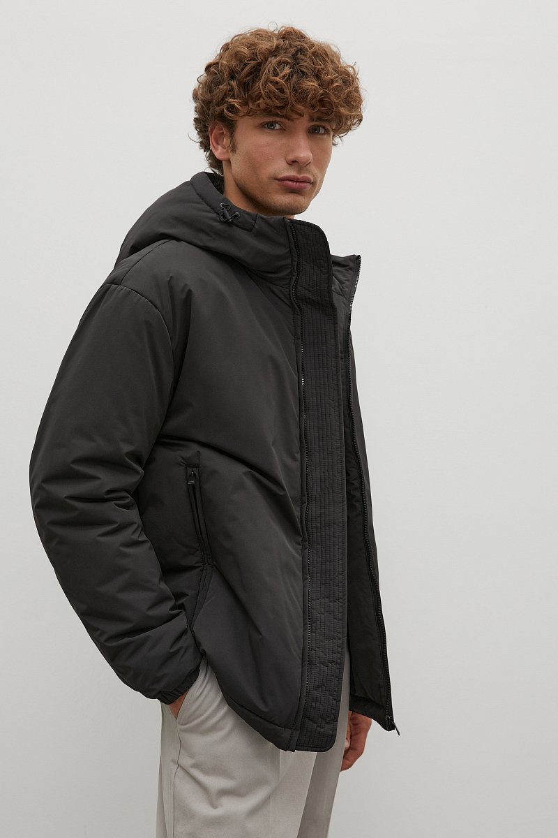 Утепленная куртка с капюшоном, Модель FAC21006, Фото №4