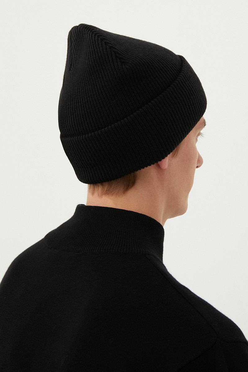 Базовая шапка с  отворотом, Модель FAC21154, Фото №3