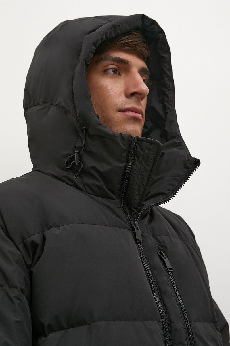 Пуховое пальто с капюшоном, Модель FAC22014, Фото №8