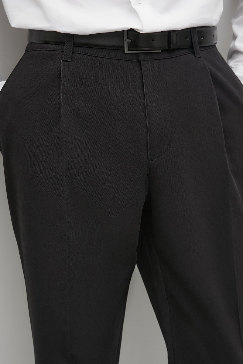 Хлопковые брюки с защипами, Модель FAC22025, Фото №3