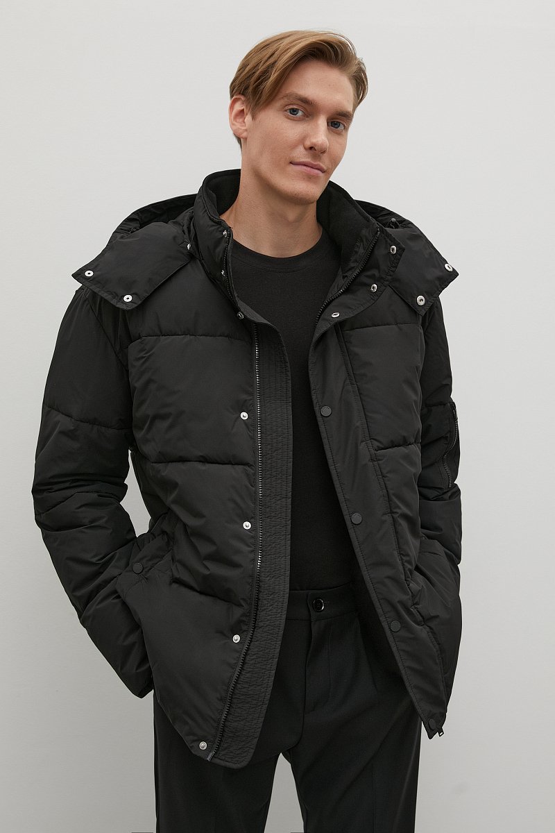 Стеганая куртка с капюшоном, Модель FAC22040, Фото №1