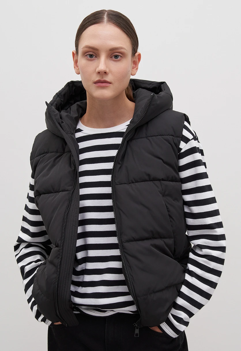 Утепленный жилет с капюшоном, Модель FAC13011, Фото №1