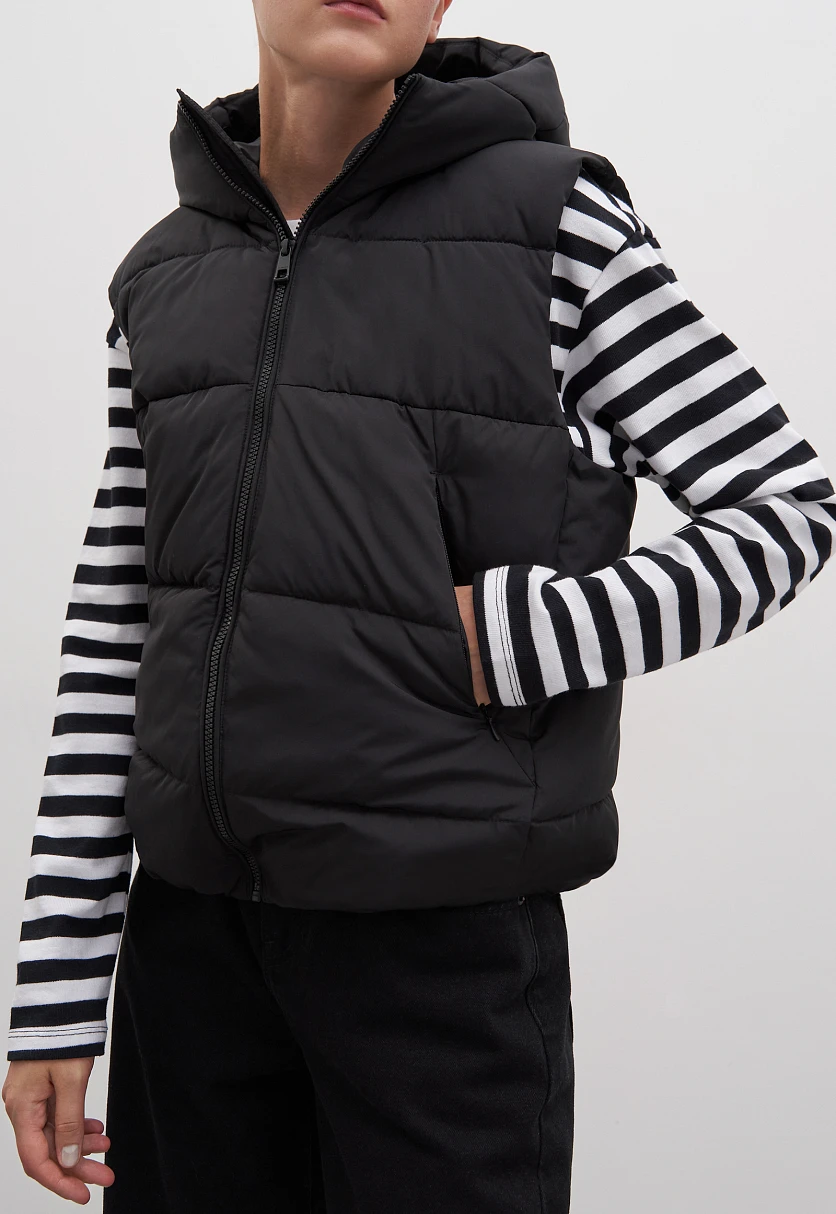 Утепленный жилет с капюшоном, Модель FAC13011, Фото №3