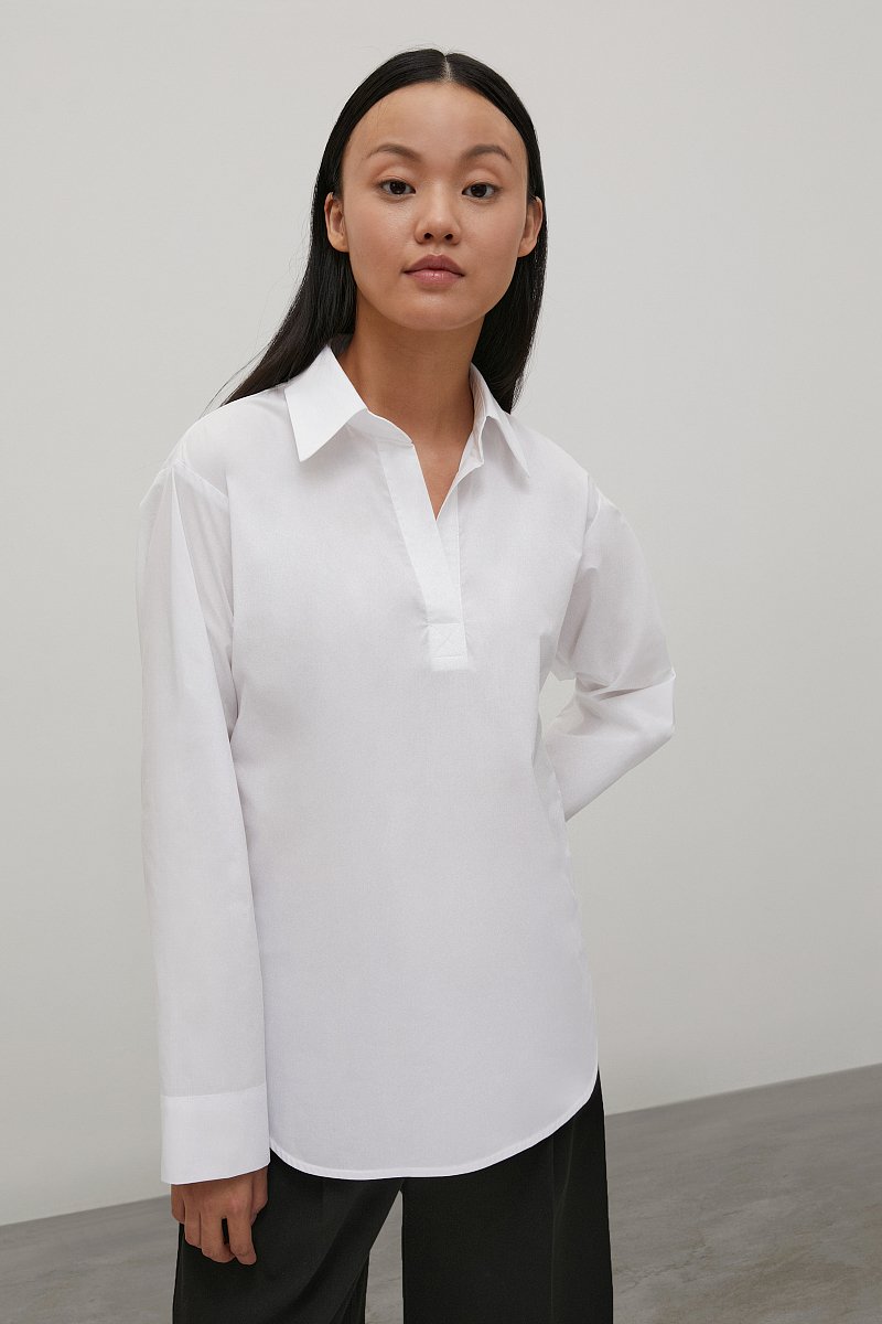 Блузка с отложным воротничком, Модель FAC12069, Фото №1