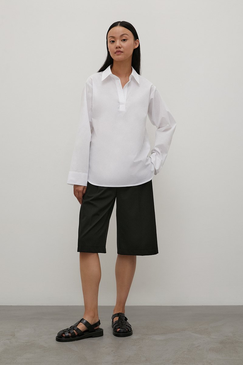 Блузка с отложным воротничком, Модель FAC12069, Фото №2