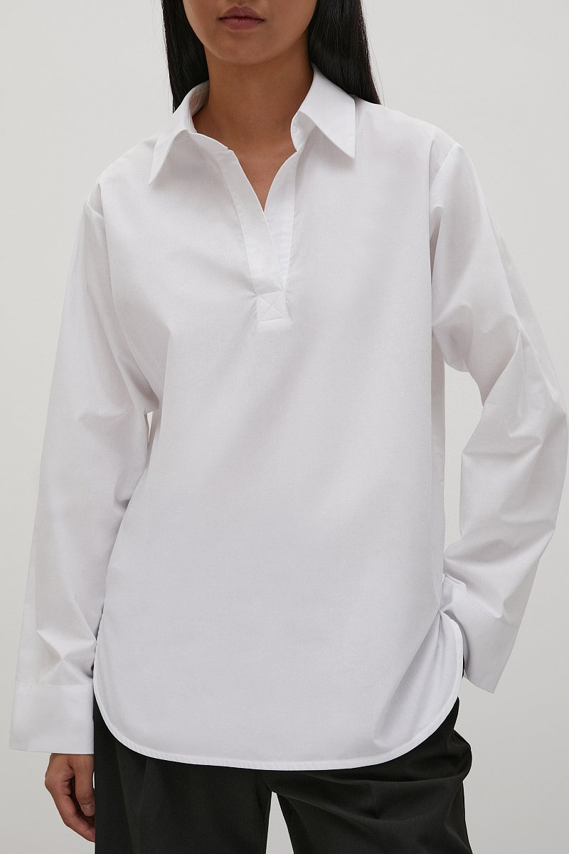 Блузка с отложным воротничком, Модель FAC12069, Фото №3